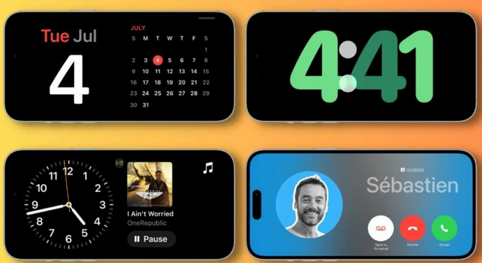 富阳苹果手机维修分享iOS17横屏充电待机显示有什么好处 