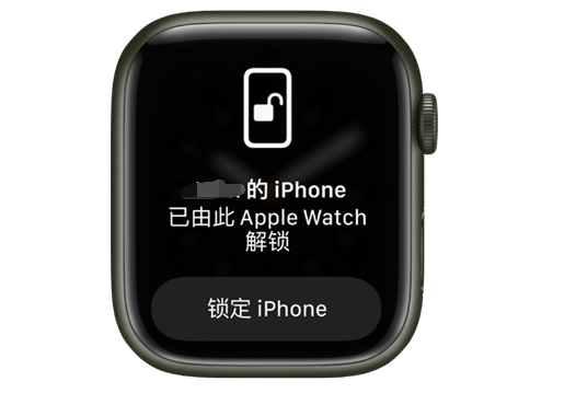 富阳苹果手机维修分享用 AppleWatch 解锁配备面容 ID 的 iPhone方法 