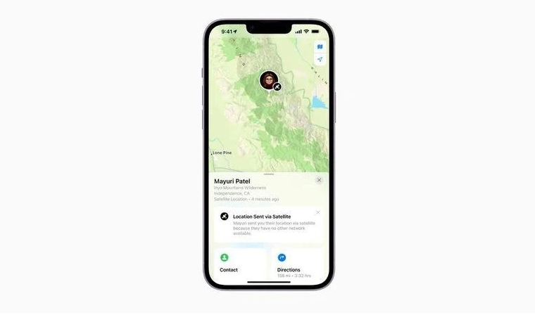 富阳苹果14维修分享iPhone14系列中 FindMy功能通过卫星分享位置方法教程 